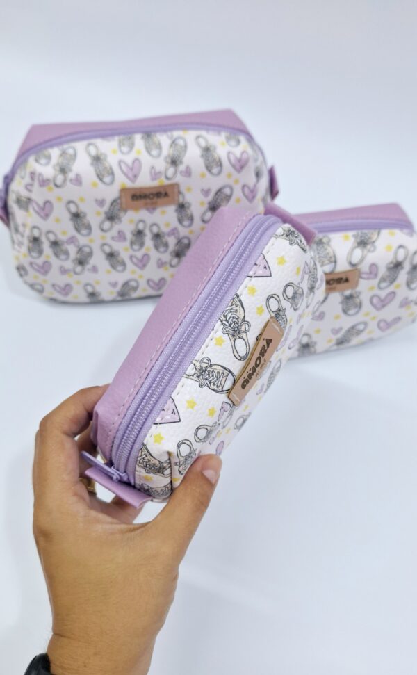 Trio Necessaire Oval Sapatinho Lilás - Image 2