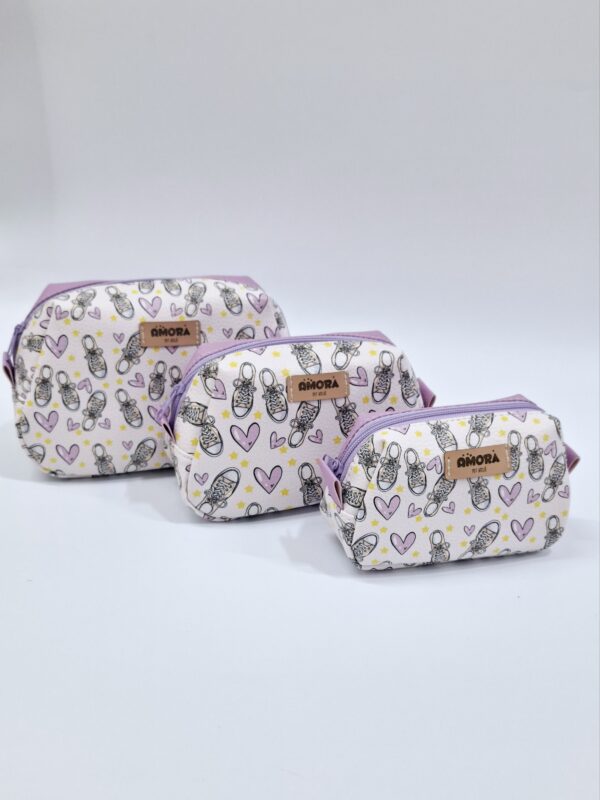 Trio Necessaire Oval Sapatinho Lilás - Image 3