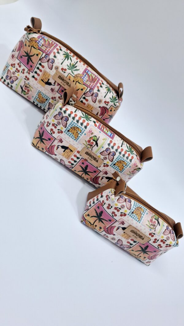 Trio Necessaire Trapézio  Tropical - Image 3