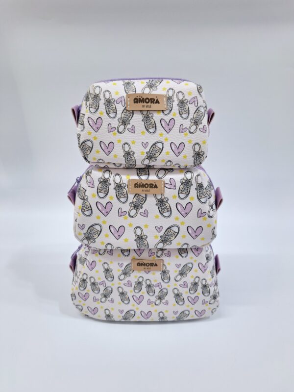 Trio Necessaire Oval Sapatinho Lilás